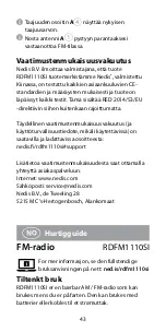 Preview for 43 page of nedis RDFM1110SI Quick Start Manual