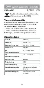 Preview for 52 page of nedis RDFM1110SI Quick Start Manual