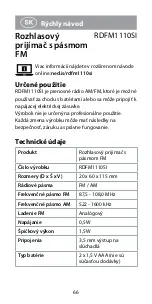 Preview for 66 page of nedis RDFM1110SI Quick Start Manual