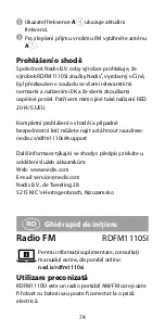 Preview for 74 page of nedis RDFM1110SI Quick Start Manual