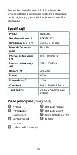 Preview for 75 page of nedis RDFM1110SI Quick Start Manual