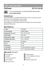 Preview for 4 page of nedis RDFM1200BK Quick Start Manual