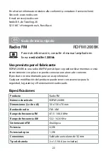 Preview for 22 page of nedis RDFM1200BK Quick Start Manual