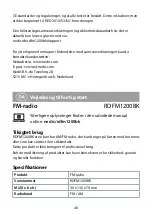 Preview for 40 page of nedis RDFM1200BK Quick Start Manual