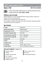 Preview for 62 page of nedis RDFM1200BK Quick Start Manual