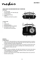 Предварительный просмотр 15 страницы nedis RDFM5000BK Manual