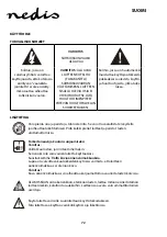 Предварительный просмотр 72 страницы nedis RDFM5000BN Manual