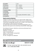 Preview for 36 page of nedis RDWR1100BK Quick Start Manual