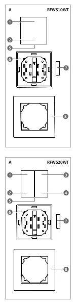 Предварительный просмотр 2 страницы nedis RFWS10WT Quick Start Manual