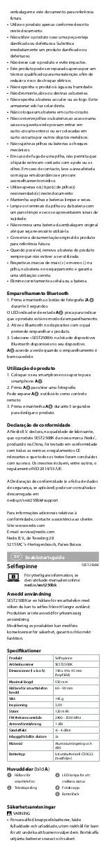 Preview for 8 page of nedis SEST250BK Quick Start Manual