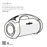 nedis SPBB315BK Quick Start Manual предпросмотр