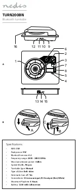 nedis TURN200BN User Manual предпросмотр