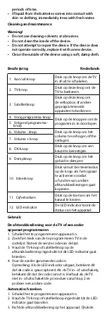 Preview for 3 page of nedis TVRC21SNBK Manual