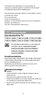 Preview for 13 page of nedis TVRC40TCBK Quick Start Manual