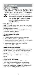 Preview for 16 page of nedis TVRC40TCBK Quick Start Manual