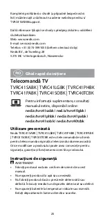 Preview for 25 page of nedis TVRC40TCBK Quick Start Manual