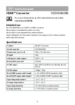 Preview for 4 page of nedis VCON3463BK Quick Start Manual