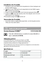 Preview for 8 page of nedis VCON3463BK Quick Start Manual