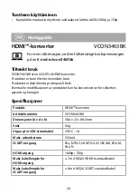 Preview for 24 page of nedis VCON3463BK Quick Start Manual