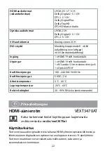 Preview for 22 page of nedis VEXT3470AT Quick Start Manual