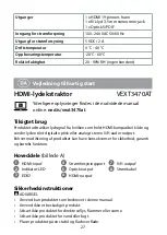 Preview for 27 page of nedis VEXT3470AT Quick Start Manual