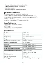 Предварительный просмотр 25 страницы nedis VSPL3462AT Quick Start Manual