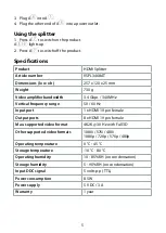 Preview for 5 page of nedis VSPL3468AT Quick Start Manual