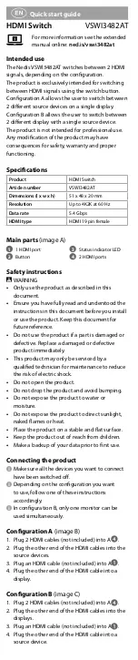 Предварительный просмотр 3 страницы nedis VSWI3482AT Quick Start Manual