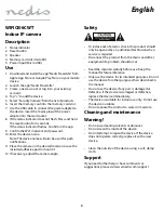 Preview for 3 page of nedis WIFICI06CWT Quick Start Manual