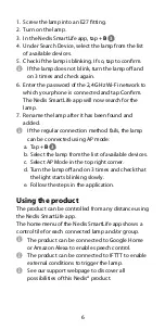 Preview for 6 page of nedis WIFILRC10E27 Quick Start Manual