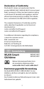 Preview for 7 page of nedis WIFILRC10E27 Quick Start Manual