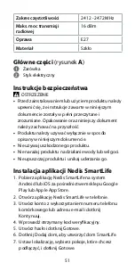 Preview for 51 page of nedis WIFILRC10E27 Quick Start Manual