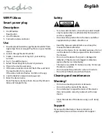 Preview for 3 page of nedis WIFIP120 Series Quick Start Manual