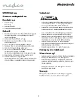 Preview for 4 page of nedis WIFIPO120 Series Quick Start Manual