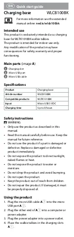 Preview for 3 page of nedis WLCB100BK User Manual