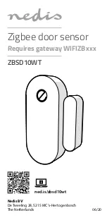 nedis ZBSD10WT User Manual предпросмотр