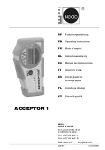 Nedo Acceptor 1 Operating Instructions Manual preview