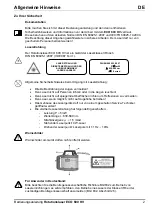 Предварительный просмотр 2 страницы Nedo ECO 600 HV Operating Instructions Manual