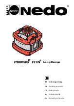 Предварительный просмотр 1 страницы Nedo PRIMUS 2 H1N + Operating Instructions Manual