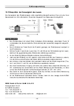 Предварительный просмотр 18 страницы Nedo Primus-H 470005 Operating Instructions Manual