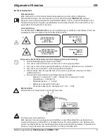 Предварительный просмотр 2 страницы Nedo SIRIUS 1 HV Operating Instructions Manual