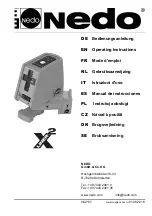 Preview for 1 page of Nedo X-Liner 2 Operating Instructions Manual