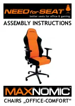 NeedforSeat MAXNOMIC OFFICE-COMFORT Chair Assembly Instructions Manual preview