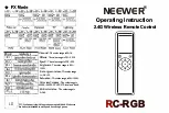 NEEWER RC-RGB Operating	 Instruction preview