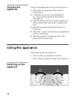 Предварительный просмотр 14 страницы NEFF B45M62N0GB Instructions For Use Manual