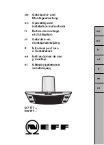 NEFF D 71T7 Series Operating And Installation Instructions preview