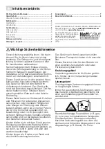 Preview for 2 page of NEFF D39E49S0 Instruction Manual