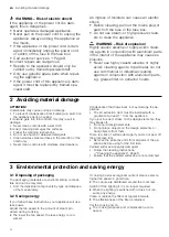 Preview for 4 page of NEFF D62 Series User Manual And Installation Instructions