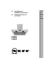 Preview for 1 page of NEFF D96E3N0 Operating And Installation Instructions