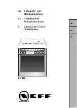 NEFF E 3322 Series Operating And Fitting Instructions Manual предпросмотр